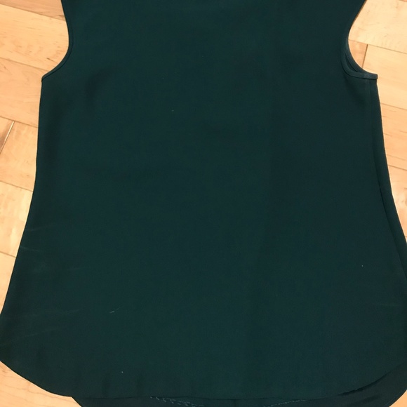 J Crew Crepe Cap-Sleeve Top; Emerald Green, 8P! - Picture 4 of 5